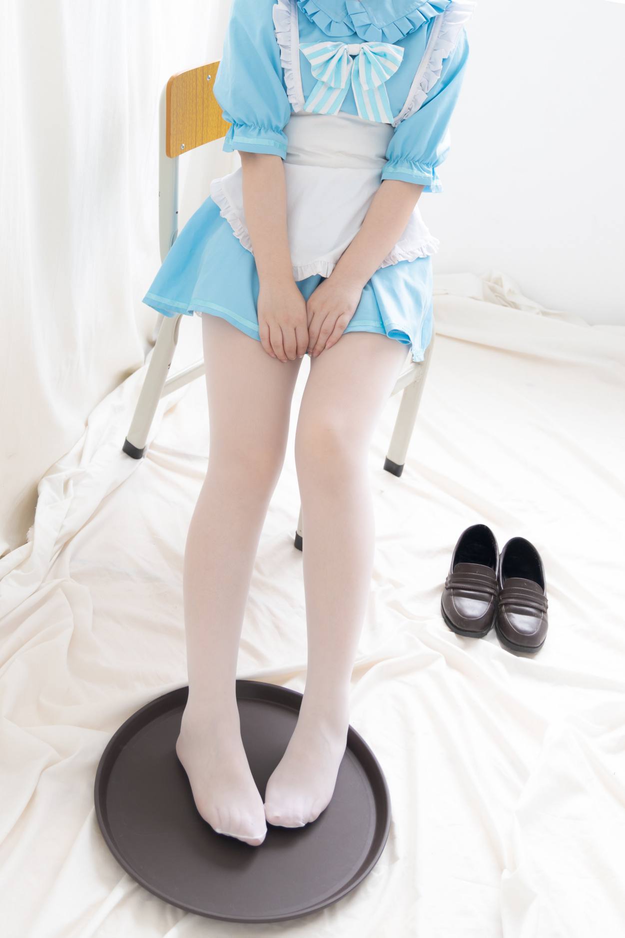 图片[4]-女仆装白丝女孩【43P】20014-知图屋