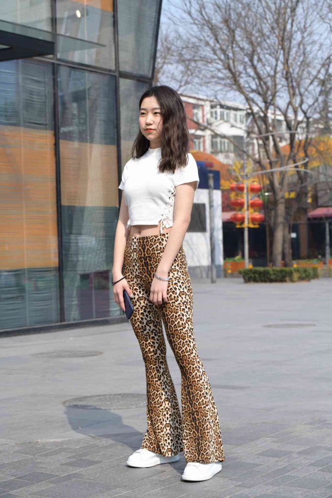 豹纹紧身裤小姑娘【339P】04026-知图屋