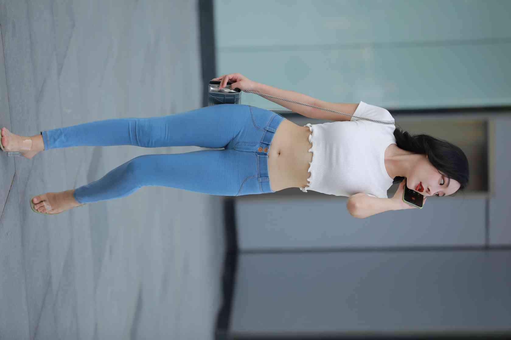 图片[4]-非常漂亮的紧身牛仔裤女孩【115P】04016-知图屋