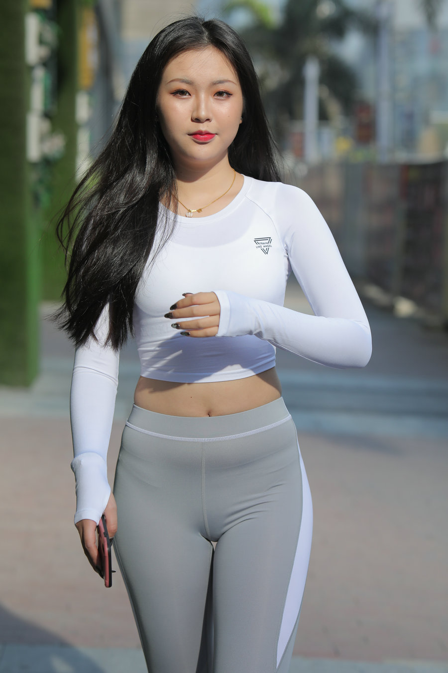 图片[1]-灰色瑜伽裤女孩 J0907 468P2V-6.31GB-知图屋