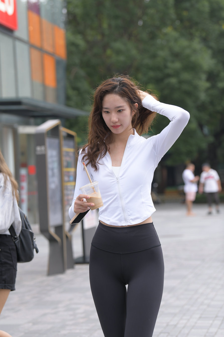 图片[3]-像刘亦菲的黑色瑜伽裤女孩J2237 340P1V-14.8GB-知图屋