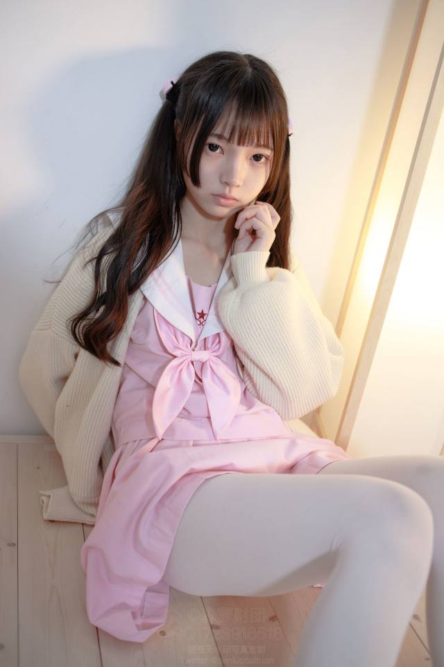 图片[3]-好像有什么心事的白丝双马尾女孩【59P】20022-知图屋