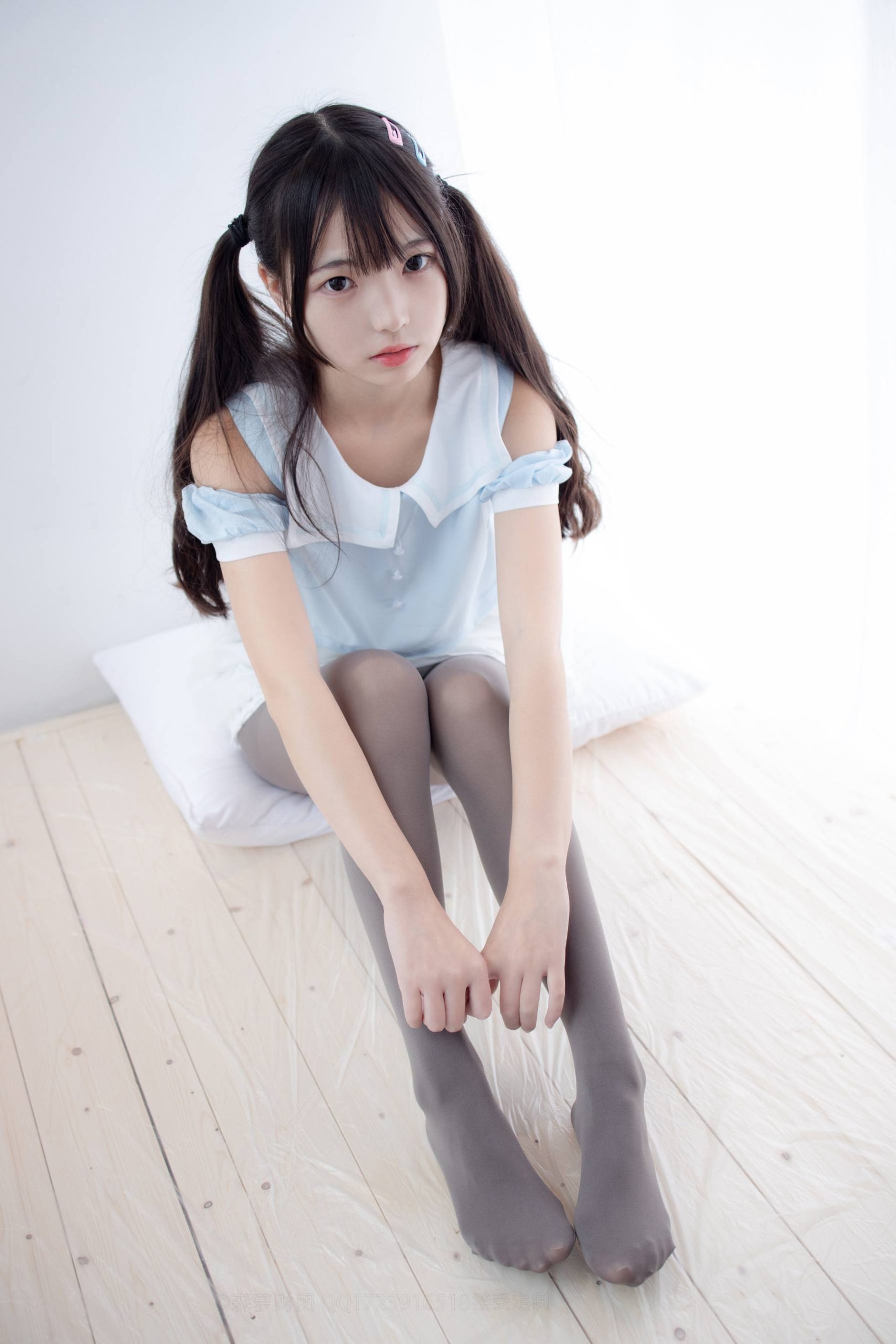 图片[3]-超级甜美的灰丝小姑娘【86P】20005-知图屋