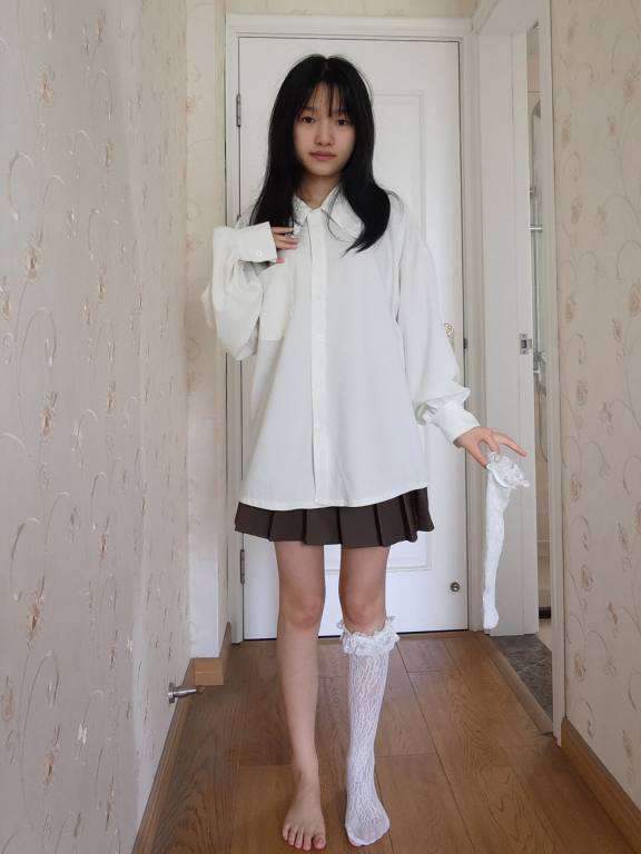 百褶裙可爱又大方的小姑娘【122P】20002-知图屋