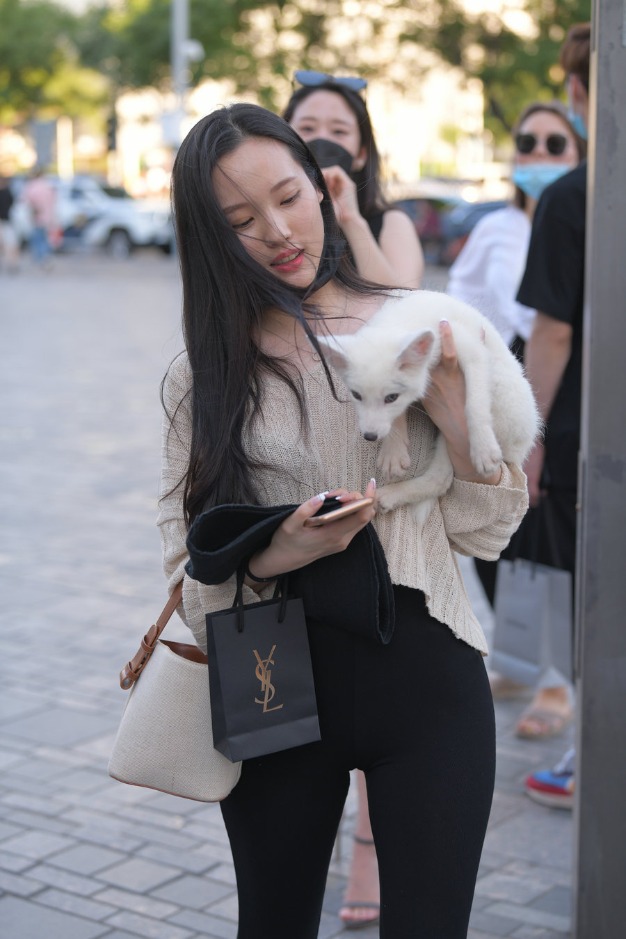 图片[1]-抱着小狗的漂亮女孩 J2106 136P-3.25GB-知图屋