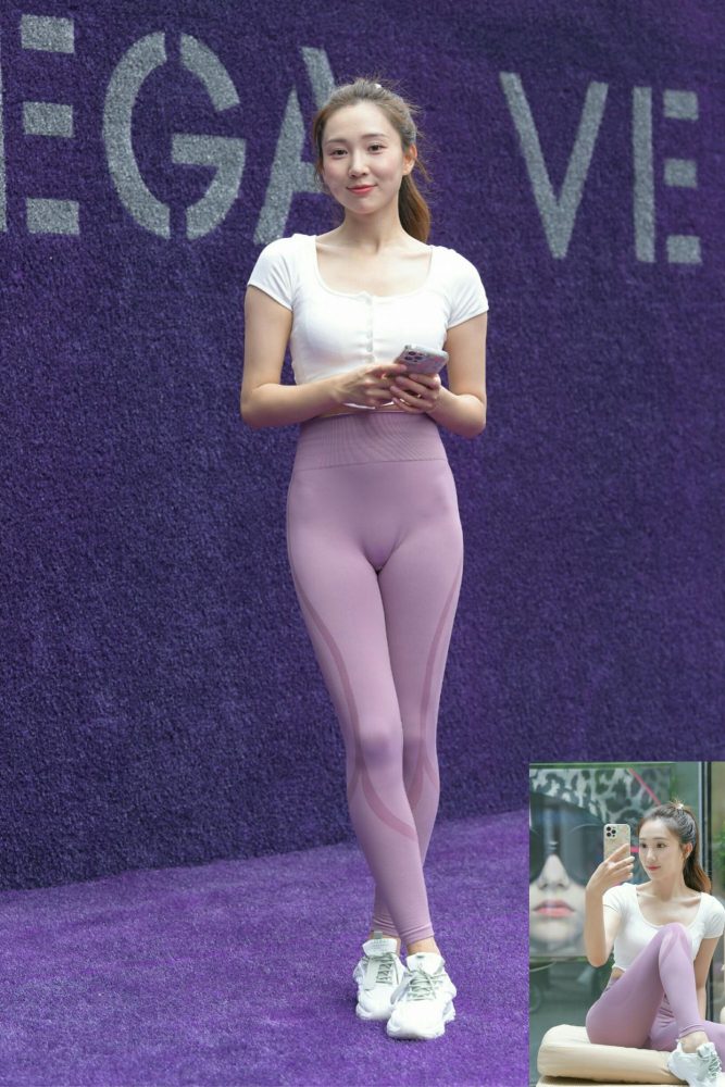 图片[4]-香芋色瑜伽裤高马尾漂亮女孩J2206 545P1V-19.1GB-知图屋