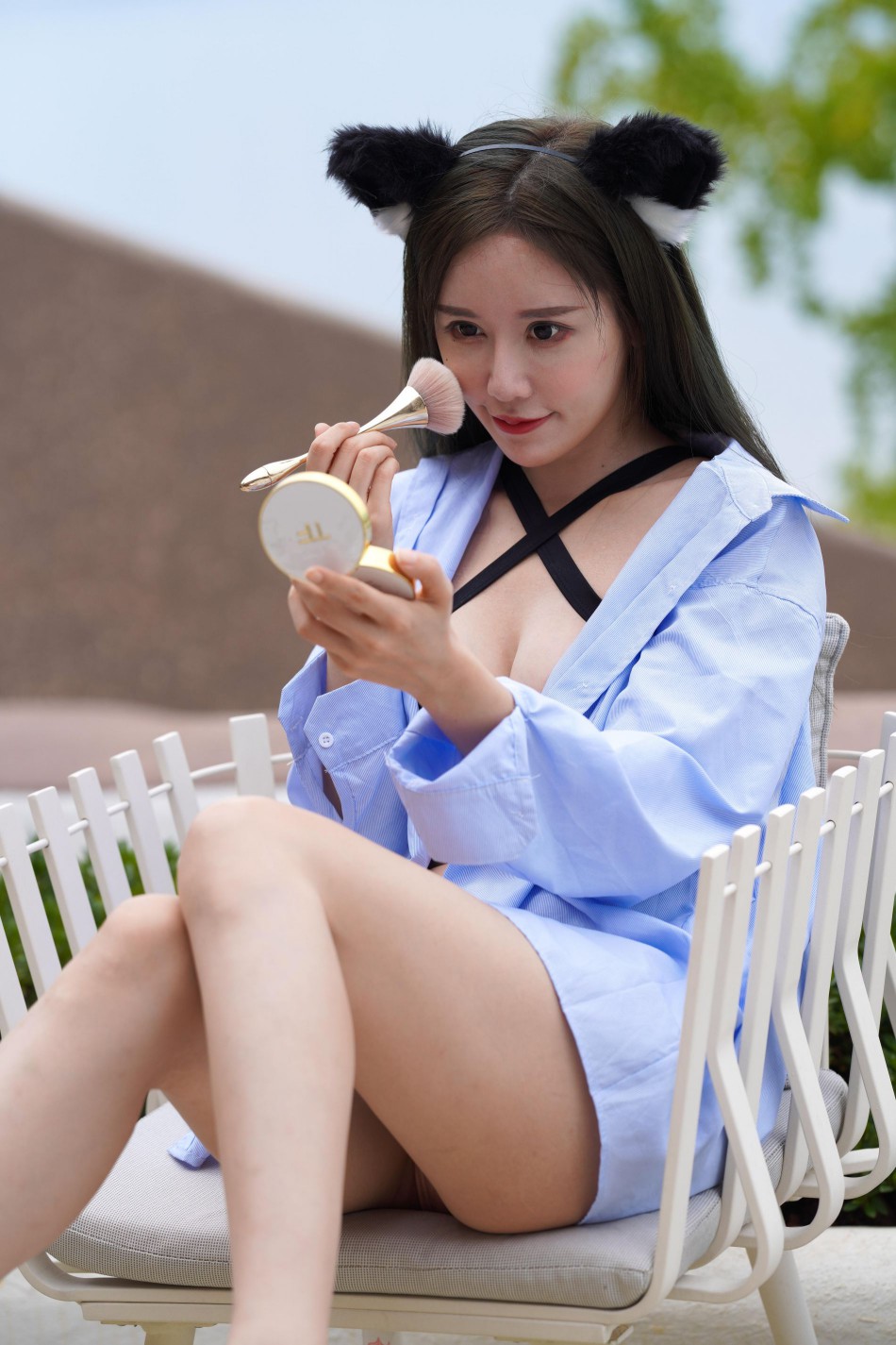 图片[5]-可爱的猫耳朵比基尼美少女【394P】00043-知图屋