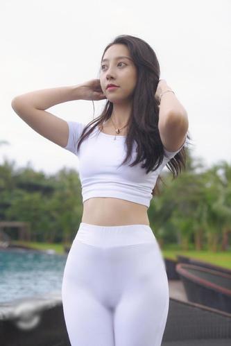 图片[2]-白色瑜伽裤柔情女孩 J1406 554P2V-21.1GB-知图屋