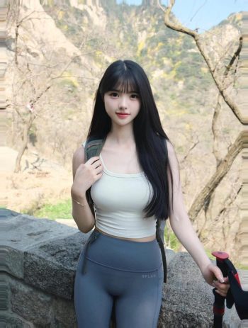 图片[9]-爱爬山的瑜伽裤MM，太甜美了！~-知图屋