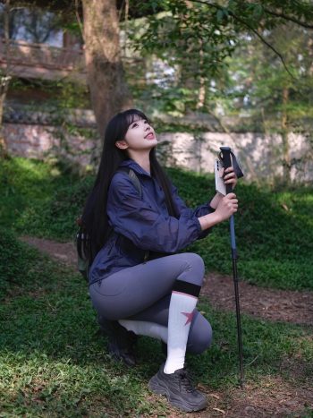 图片[3]-爱爬山的瑜伽裤MM，太甜美了！~-知图屋