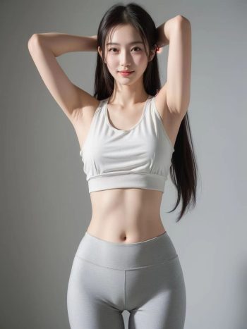 图片[3]-AI瑜伽裤清纯妹子系列图-知图屋